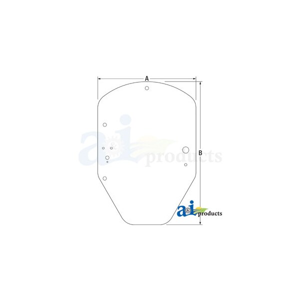 Glass; Cab Door 0" x0" x0"